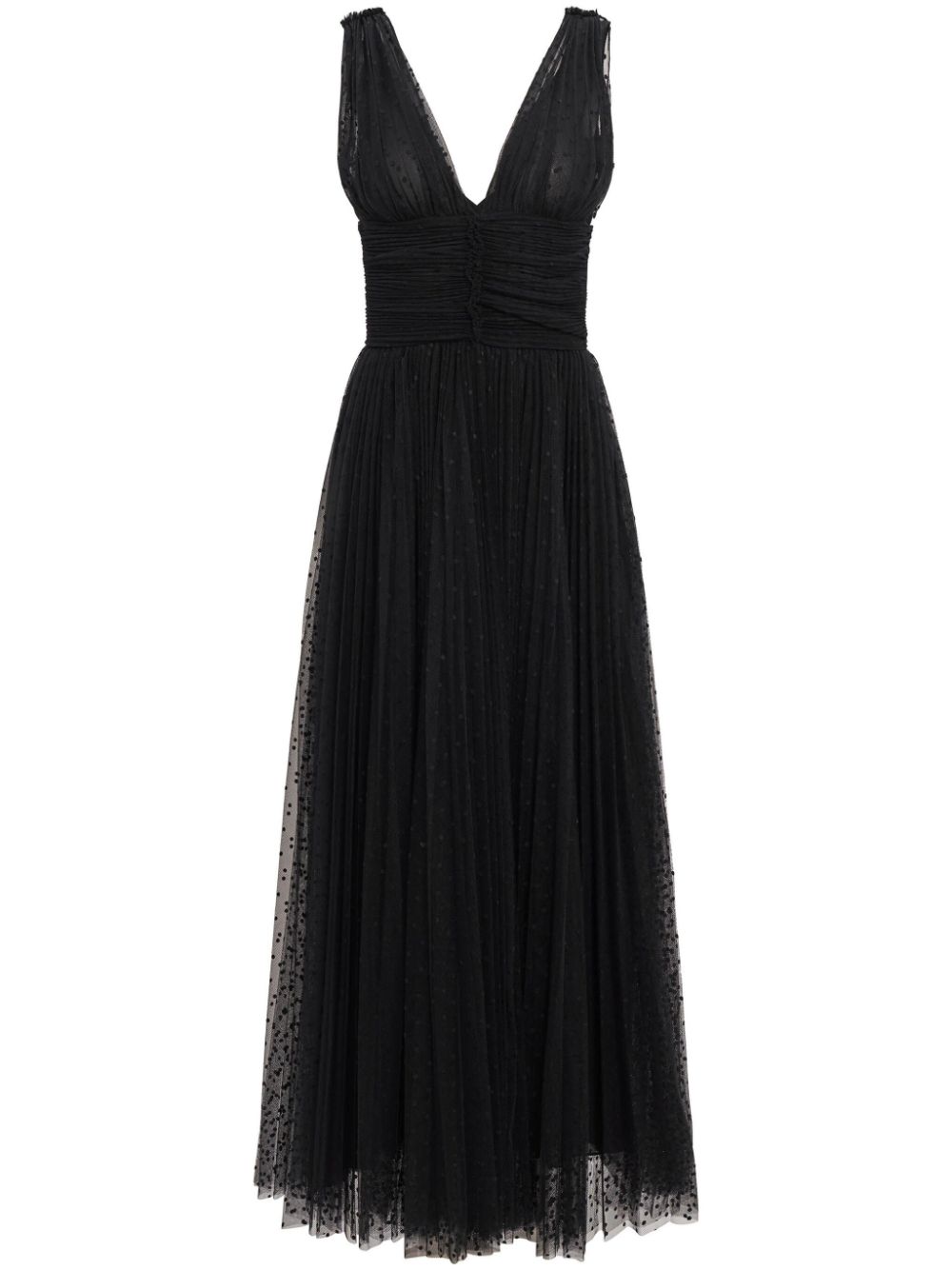 Altuzarra Lola V-neck tulle dress - Black von Altuzarra