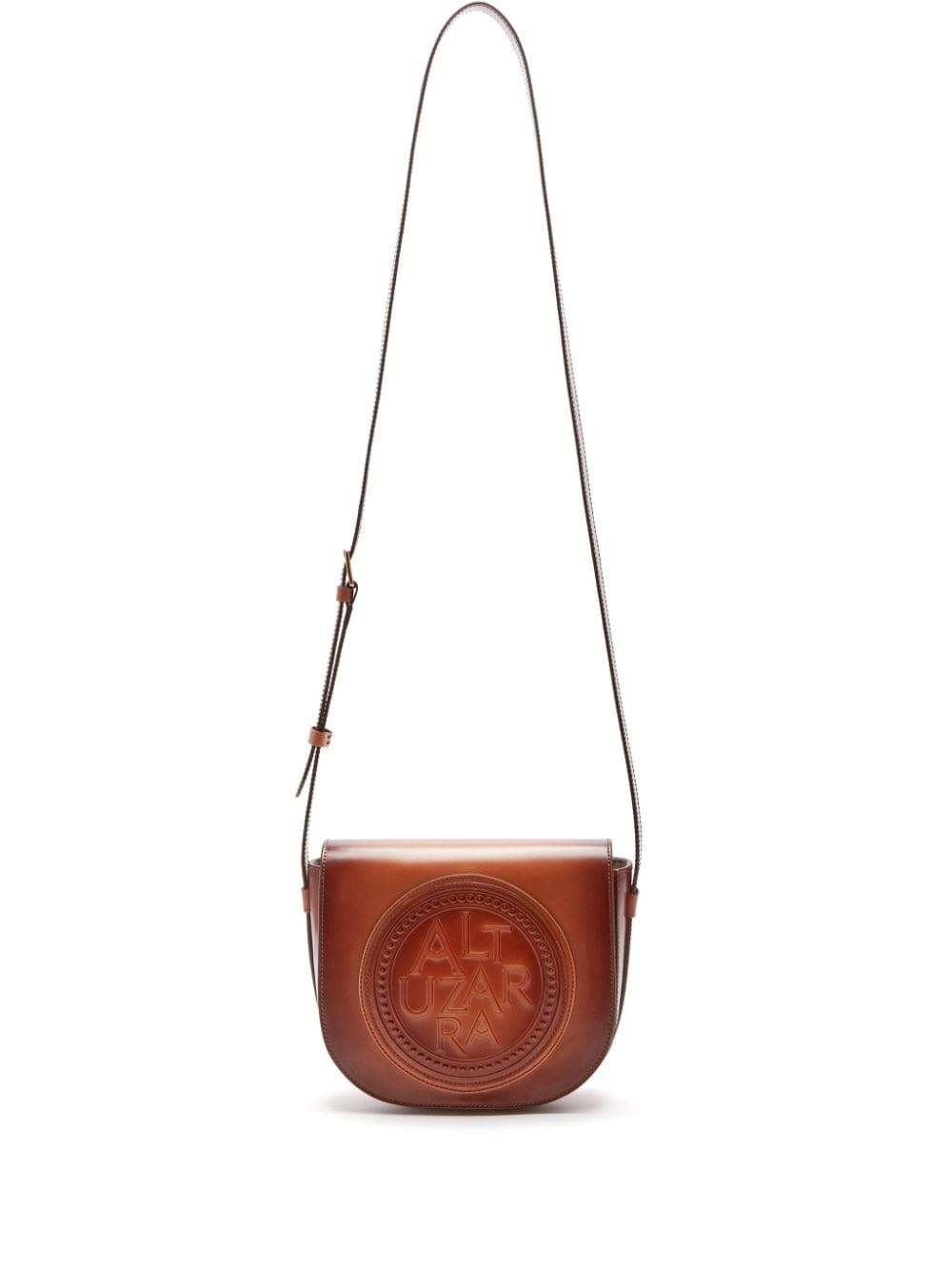 Altuzarra Medallion leather crossbody bag - Brown von Altuzarra