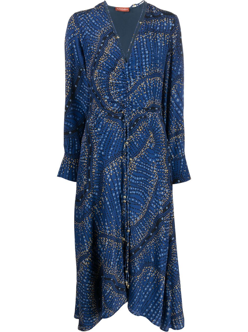 Altuzarra Mila V-neck dress - Blue von Altuzarra
