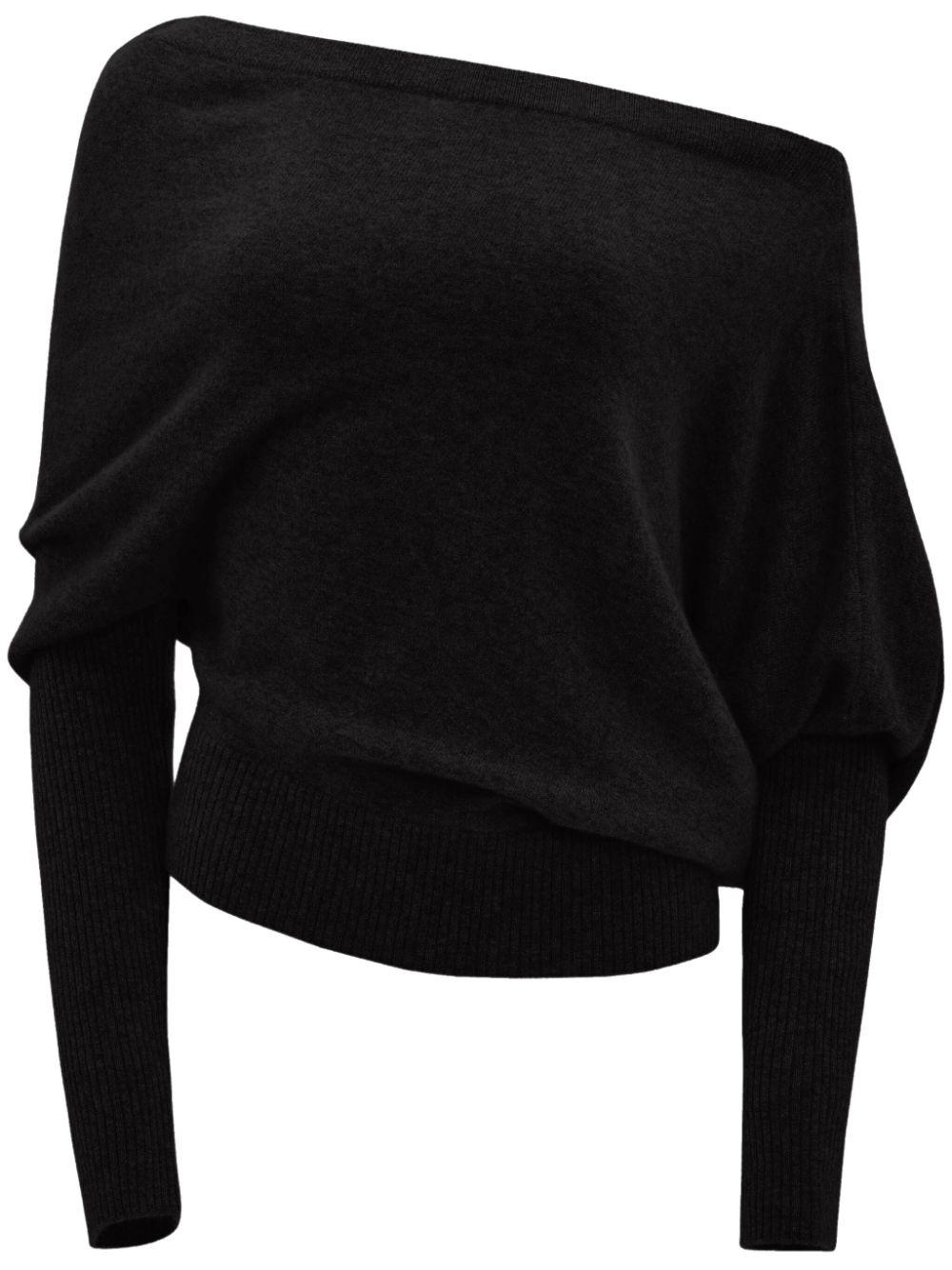 Altuzarra Paxi off-shoulder cashmere jumper - Black von Altuzarra