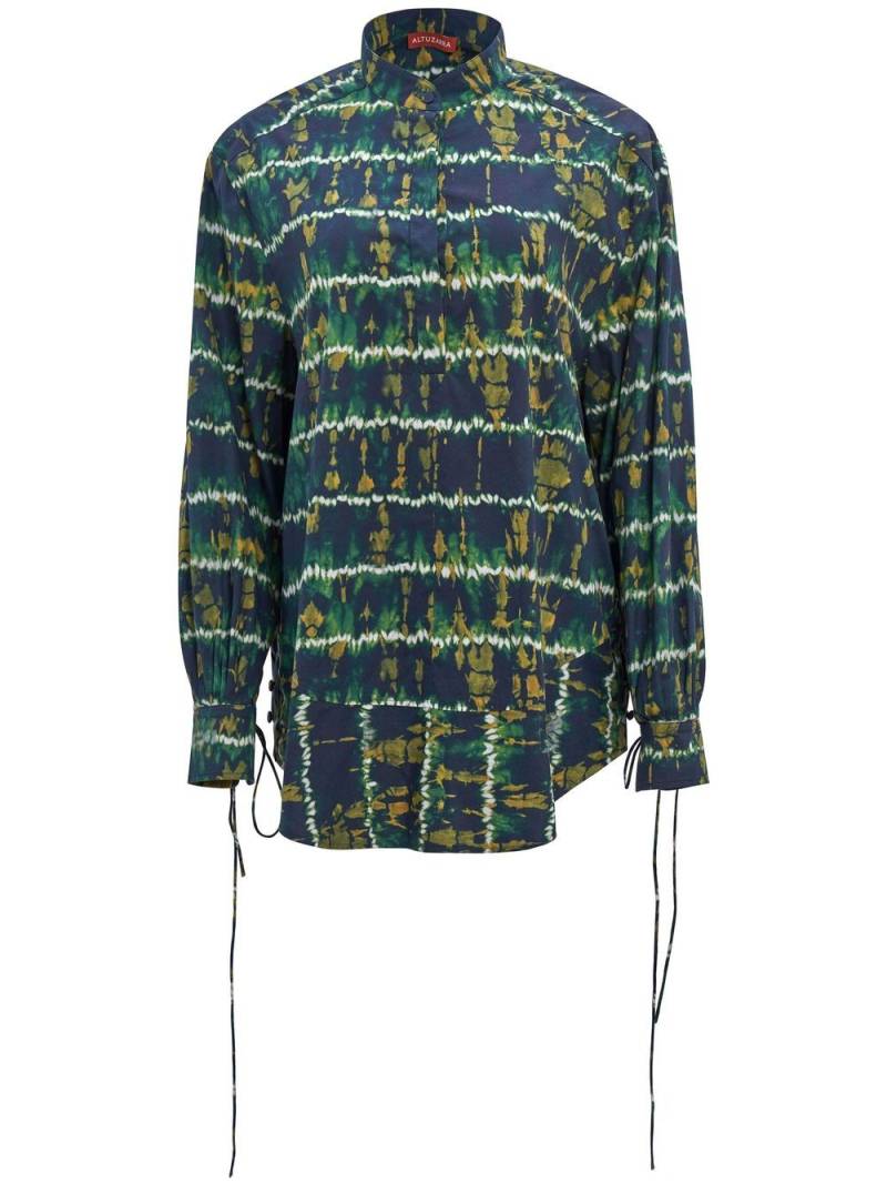 Altuzarra long-sleeve lace-up shirt - Green von Altuzarra