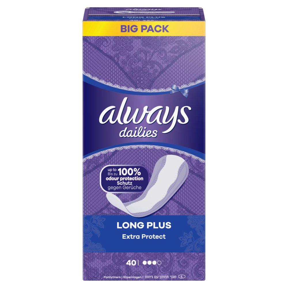 Slipeinlage Extra Protect Long Plus Big Pack Damen  40 Stück von always