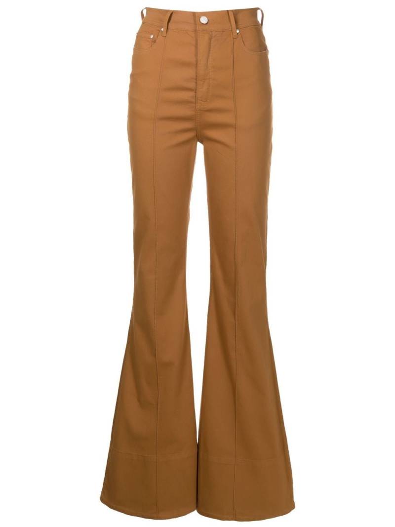 Amapô flared-leg cut trousers - Brown von Amapô