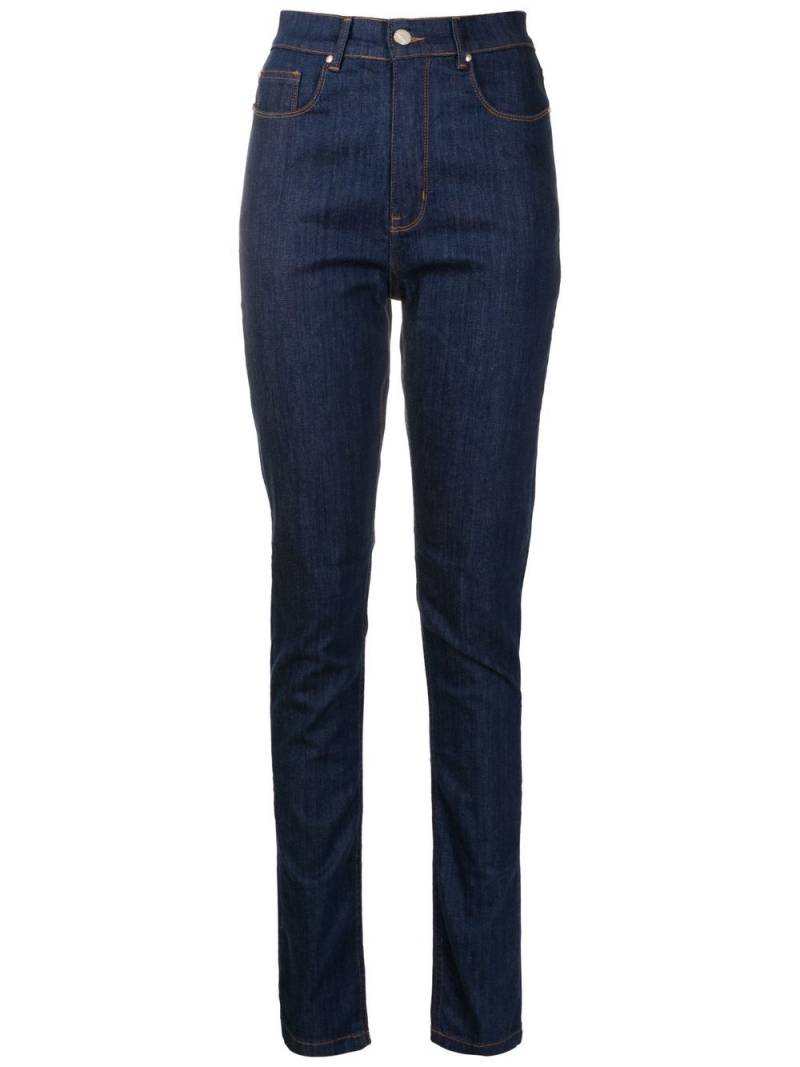 Amapô logo-patch skinny jeans - Blue von Amapô