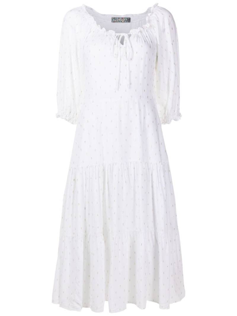 Amapô textured-finish midi dress - White von Amapô