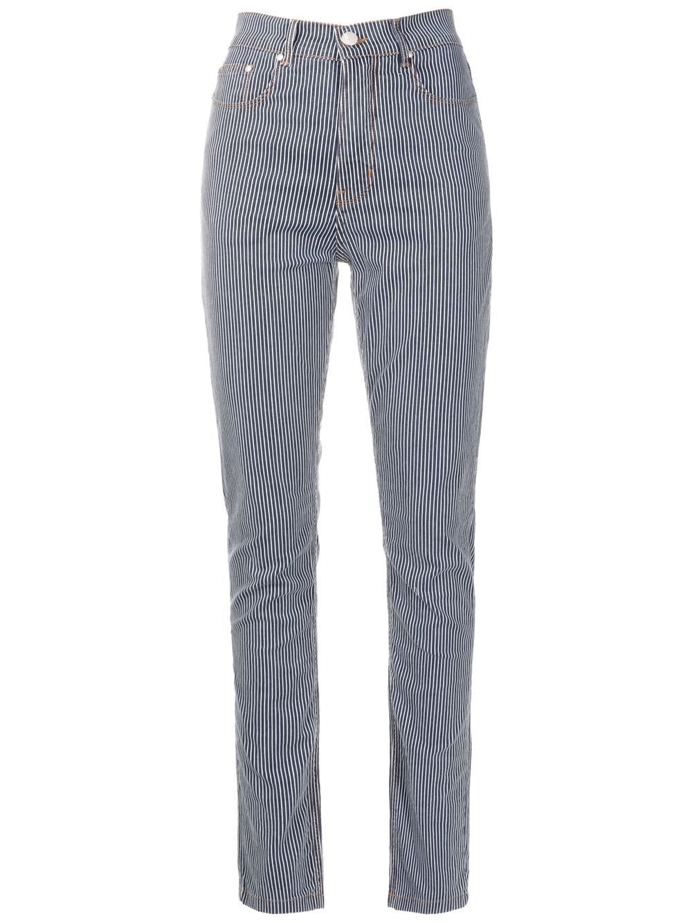 Amapô vertical-stripe skinny jeans - Blue von Amapô