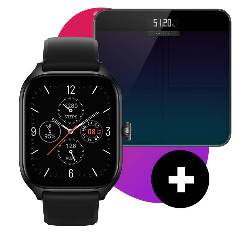 Set Smartwatch und Smart Scale Amazfit Gts 4 A2168 Infinite Black von Amazfit