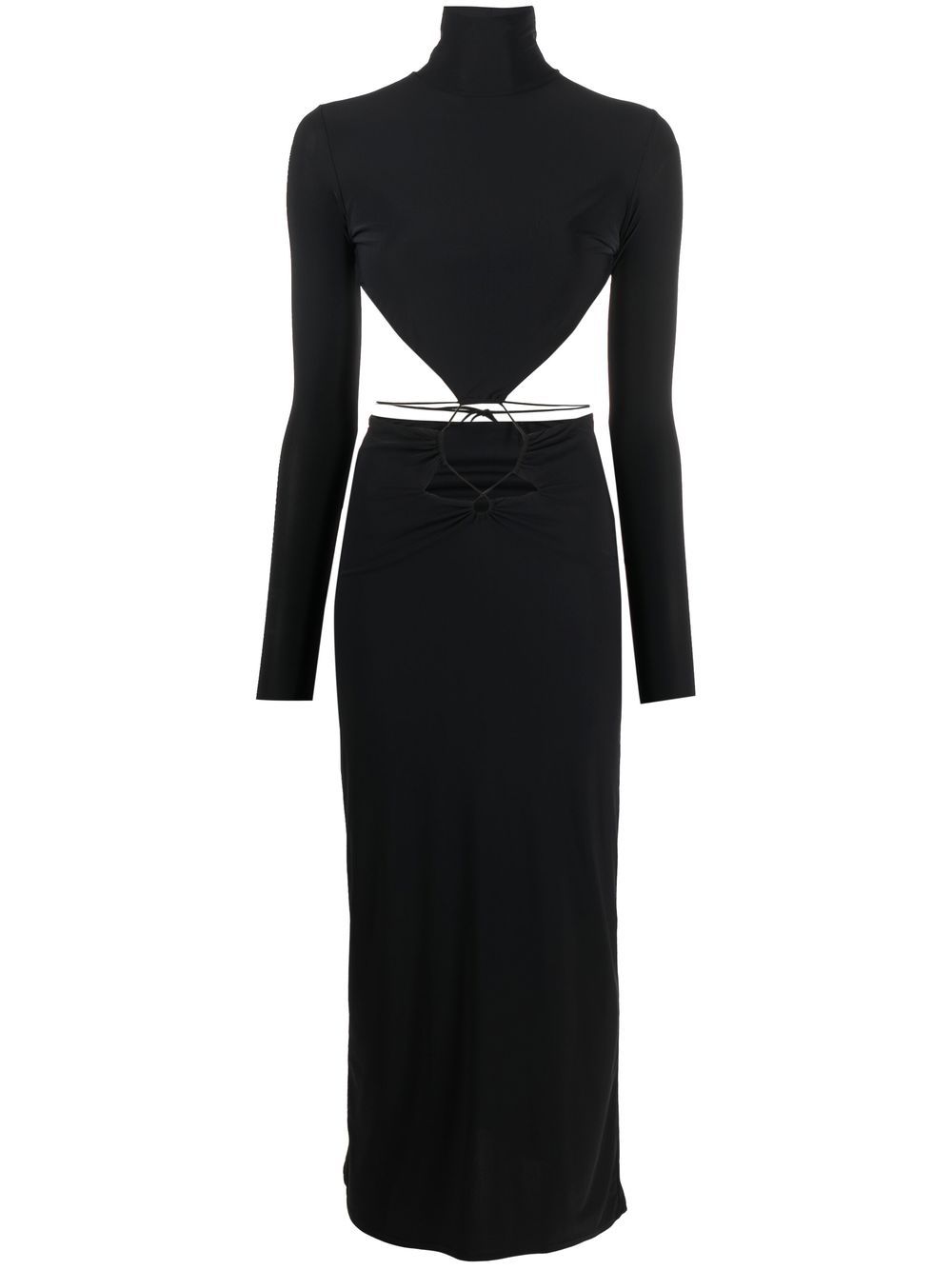 Amazuìn cut-out midi dress - Black von Amazuìn