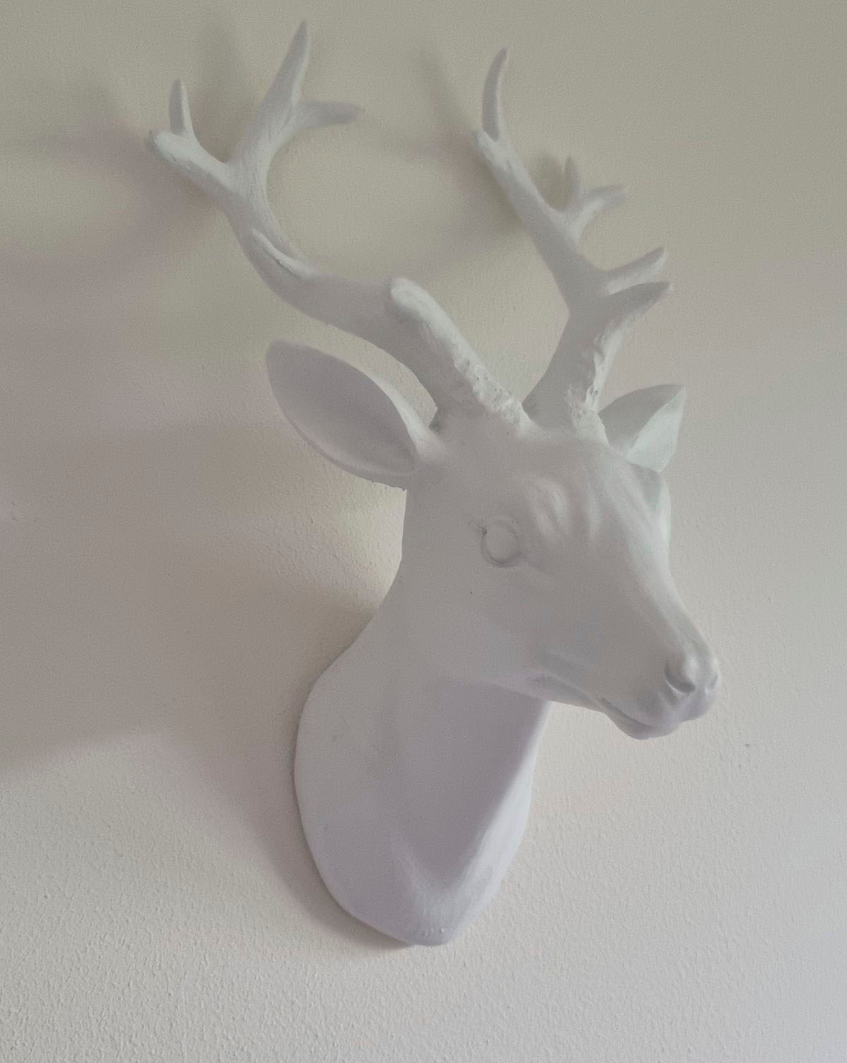 Ambiente Haus Tierfigur »Hirsch Wanddeko - weiss (H) 29cm« von Ambiente Haus