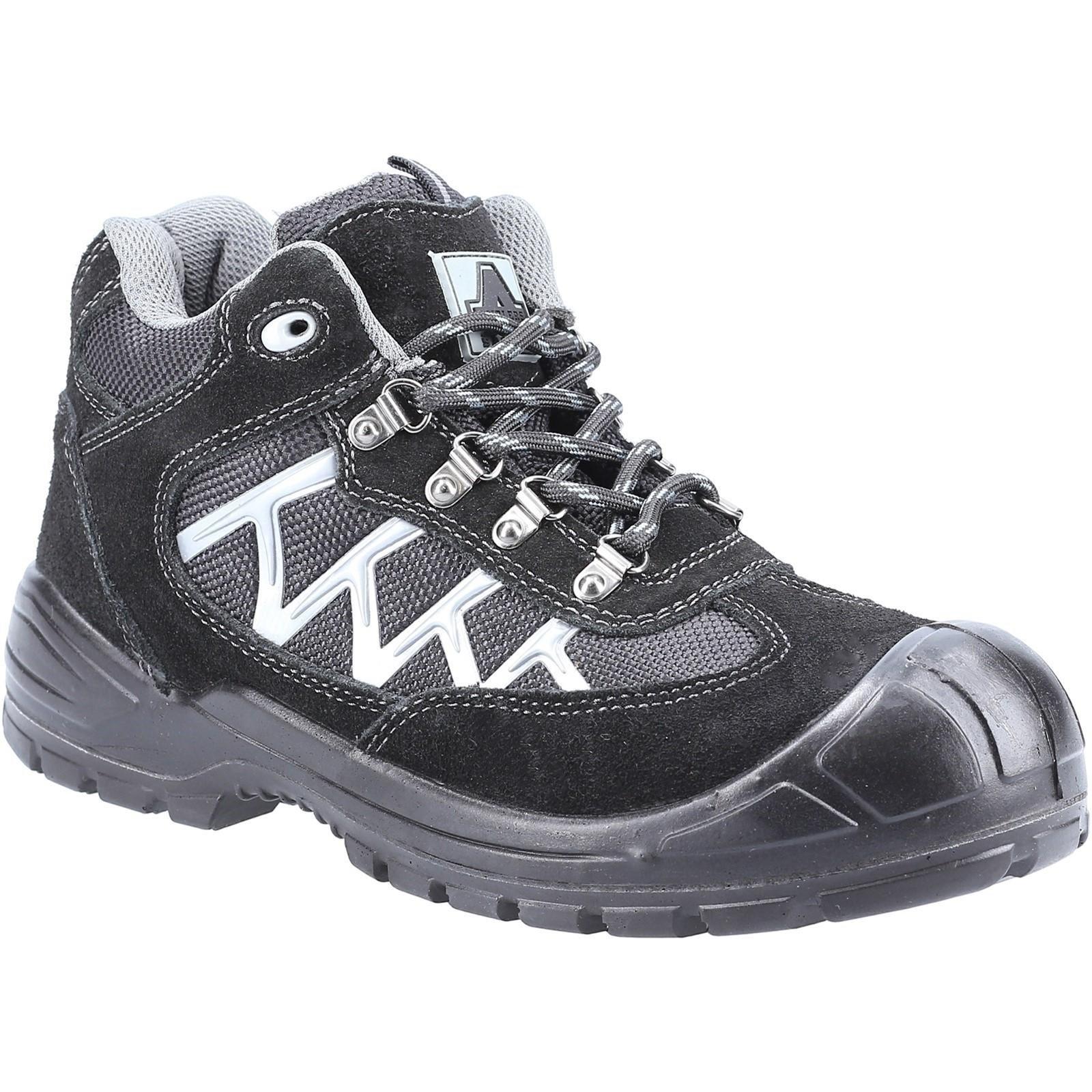 Sicherheitsschuhe 255, Wildleder Damen Schwarz 45.5 von Amblers