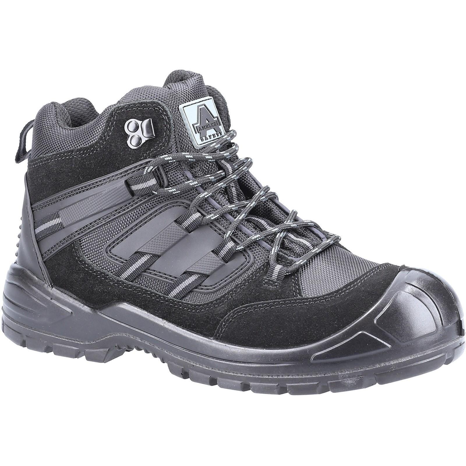 Sicherheitsschuhe 257, Wildleder Damen Schwarz 40 von Amblers