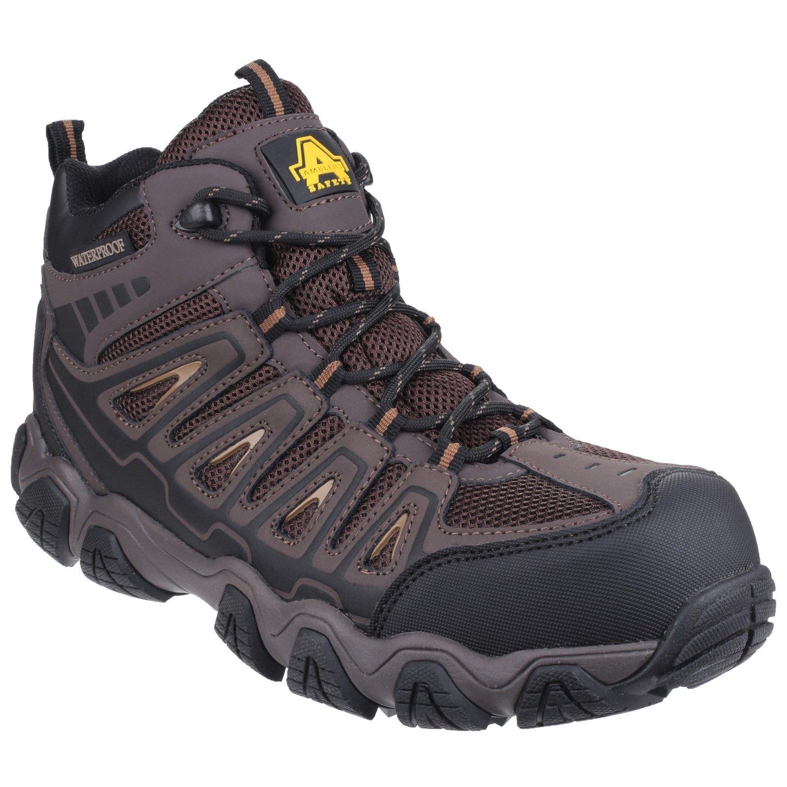 Safety Wanderstiefel As801 Rockingham, Nicht Metallisch, Wasserfest Herren Braun 47 von Amblers