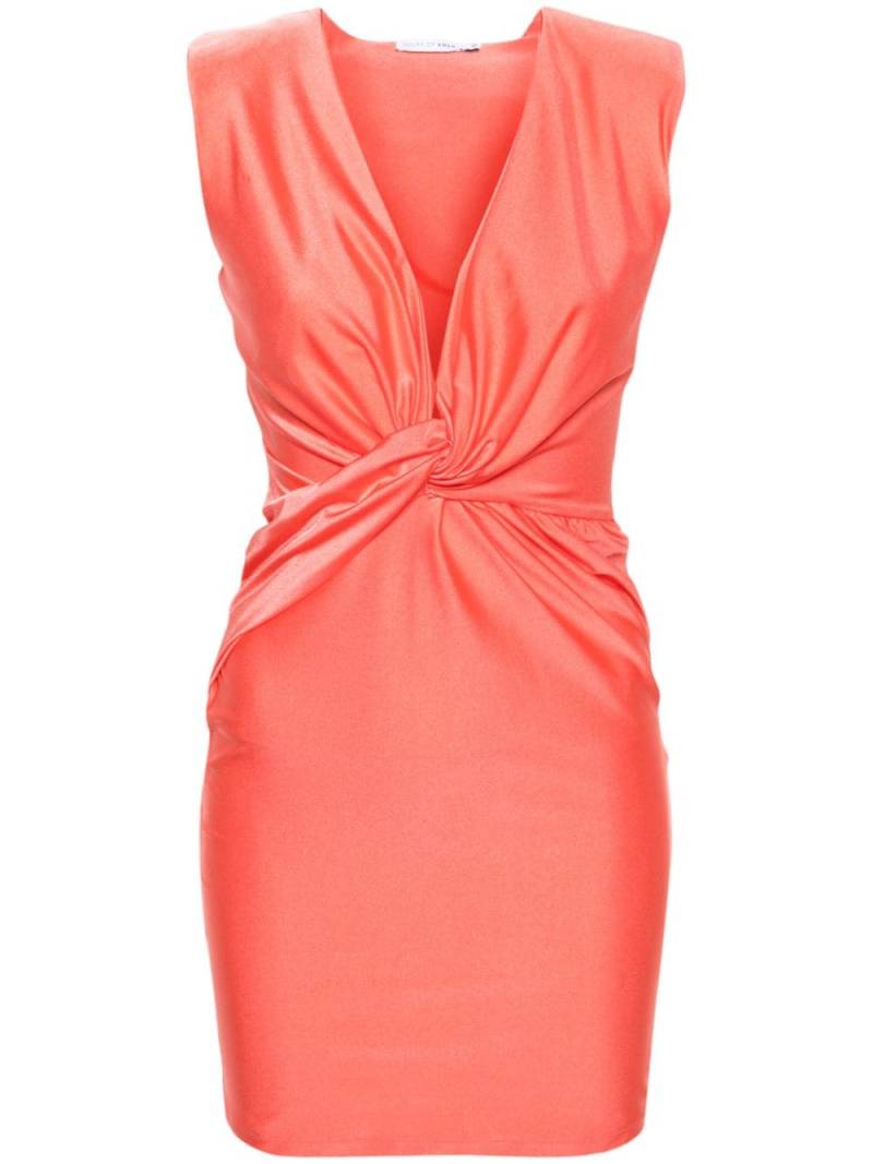 Amen twist-detail minidress - Orange von Amen