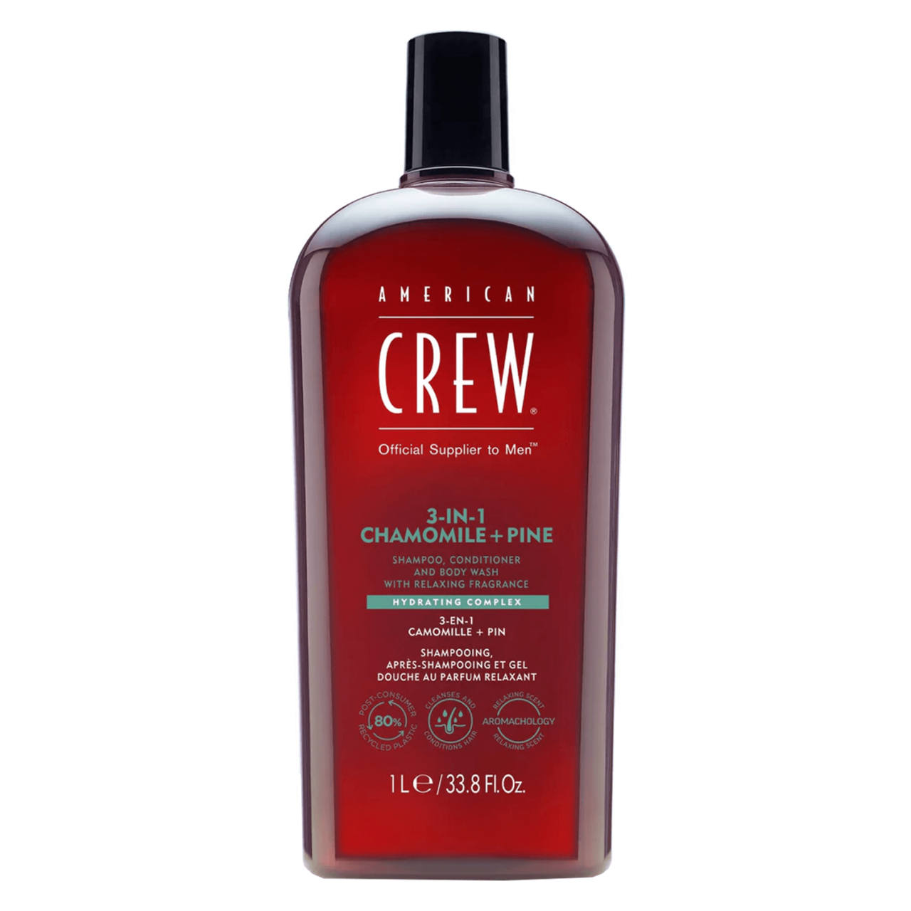 Crew Hair & Body Care - American Crew 3-in-1 Chamomile & Pine Shampoo, Conditioner & Body Wash von American Crew