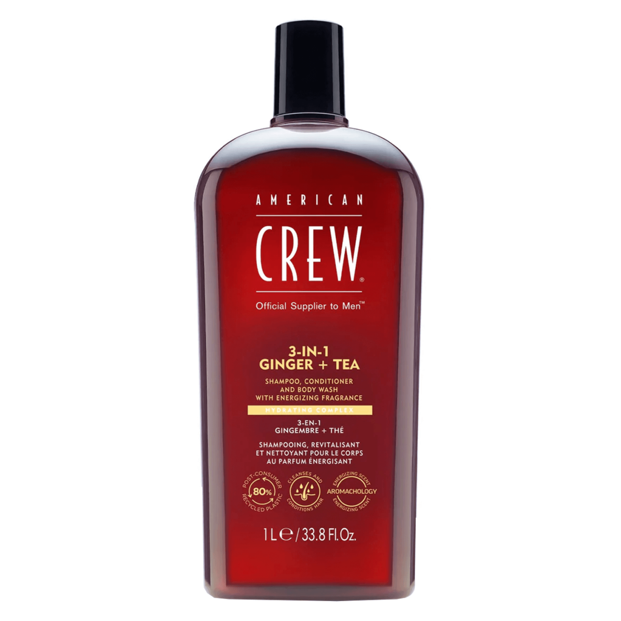Crew Hair & Body Care - American Crew 3-in-1 Ginger & Tea Shampoo, Conditioner & Body Wash von American Crew