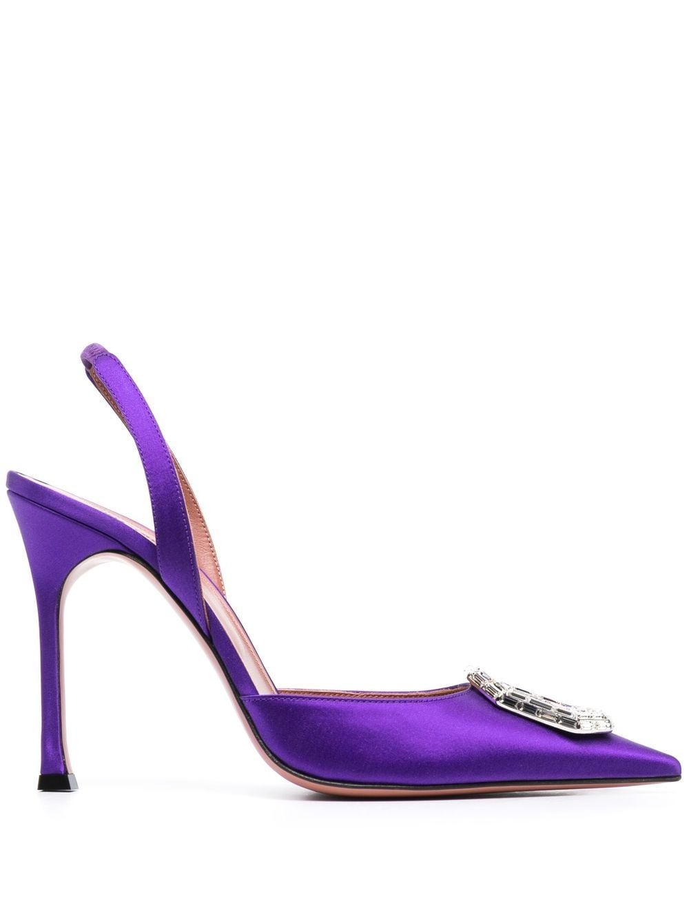 Amina Muaddi Camelia 105mm slingback pumps - Purple von Amina Muaddi