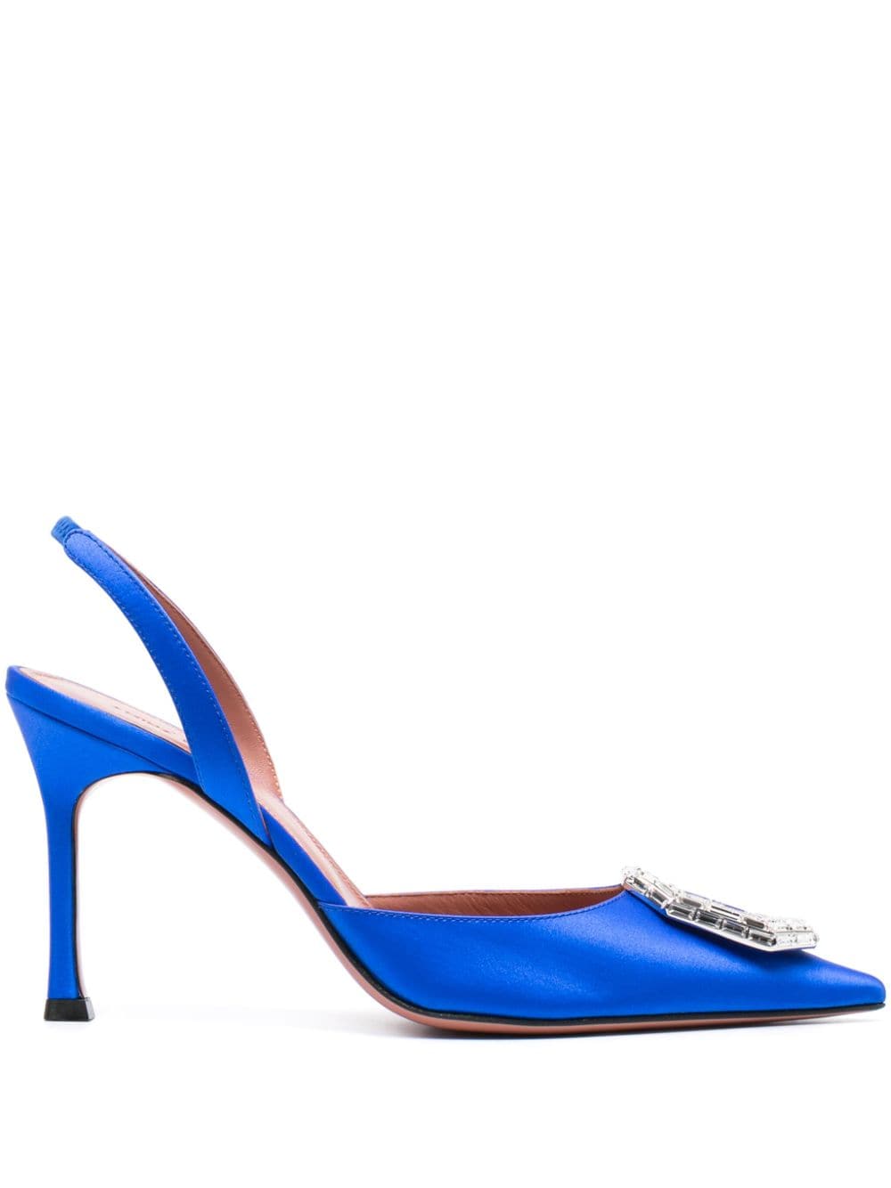 Amina Muaddi Camelia 90mm pumps - Blue von Amina Muaddi