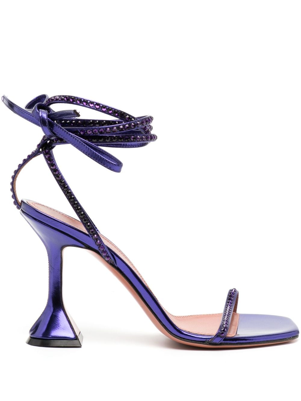 Amina Muaddi Crystal Vita 95mm sandals - Purple von Amina Muaddi