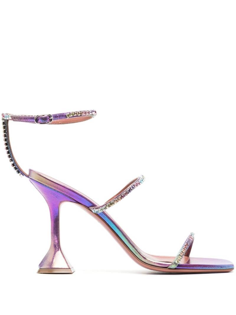 Amina Muaddi Gilda 95mm sandals - Purple von Amina Muaddi