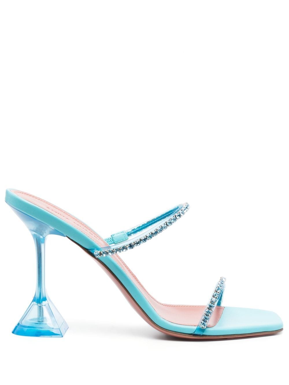 Amina Muaddi Gilda crystal-embellished sandals - Blue von Amina Muaddi