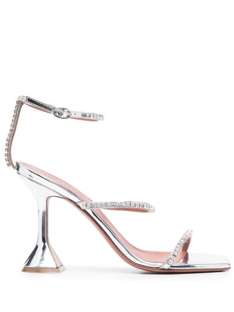 Amina Muaddi Gilda crystal-embellished sandals - White von Amina Muaddi