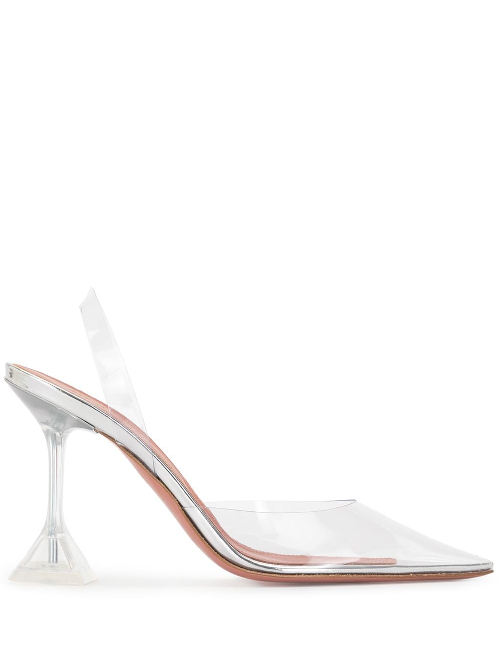 Amina Muaddi Holliglass transparent pumps - Silver von Amina Muaddi