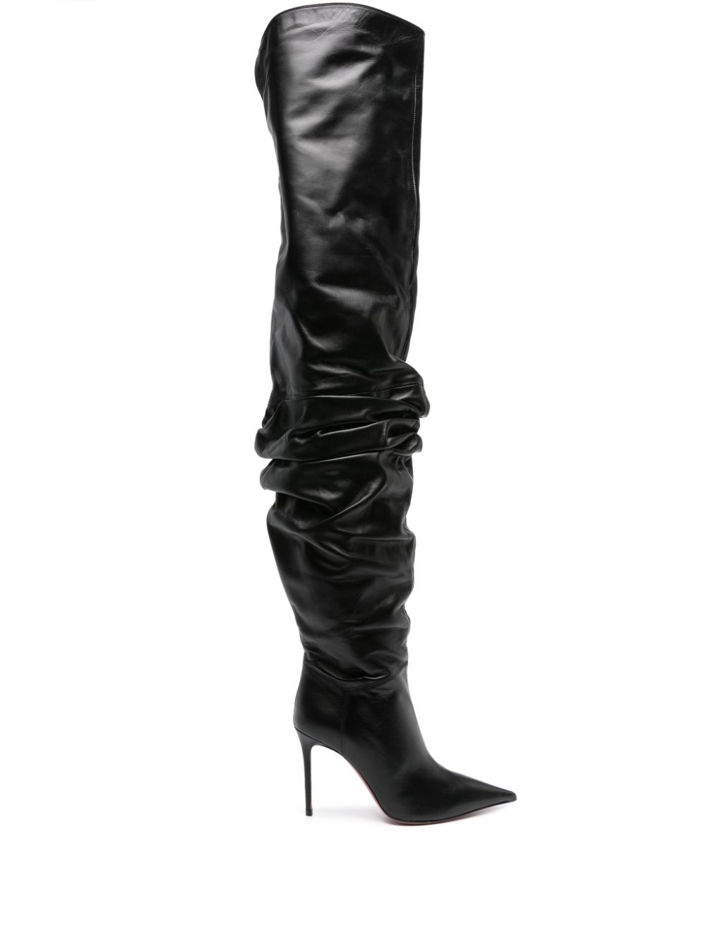 Amina Muaddi Jahleel 95mm thigh-high boots - Black von Amina Muaddi