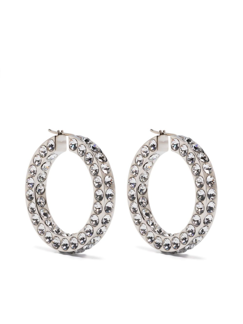 Amina Muaddi Jahleel crystal-embellished earrings - Silver von Amina Muaddi