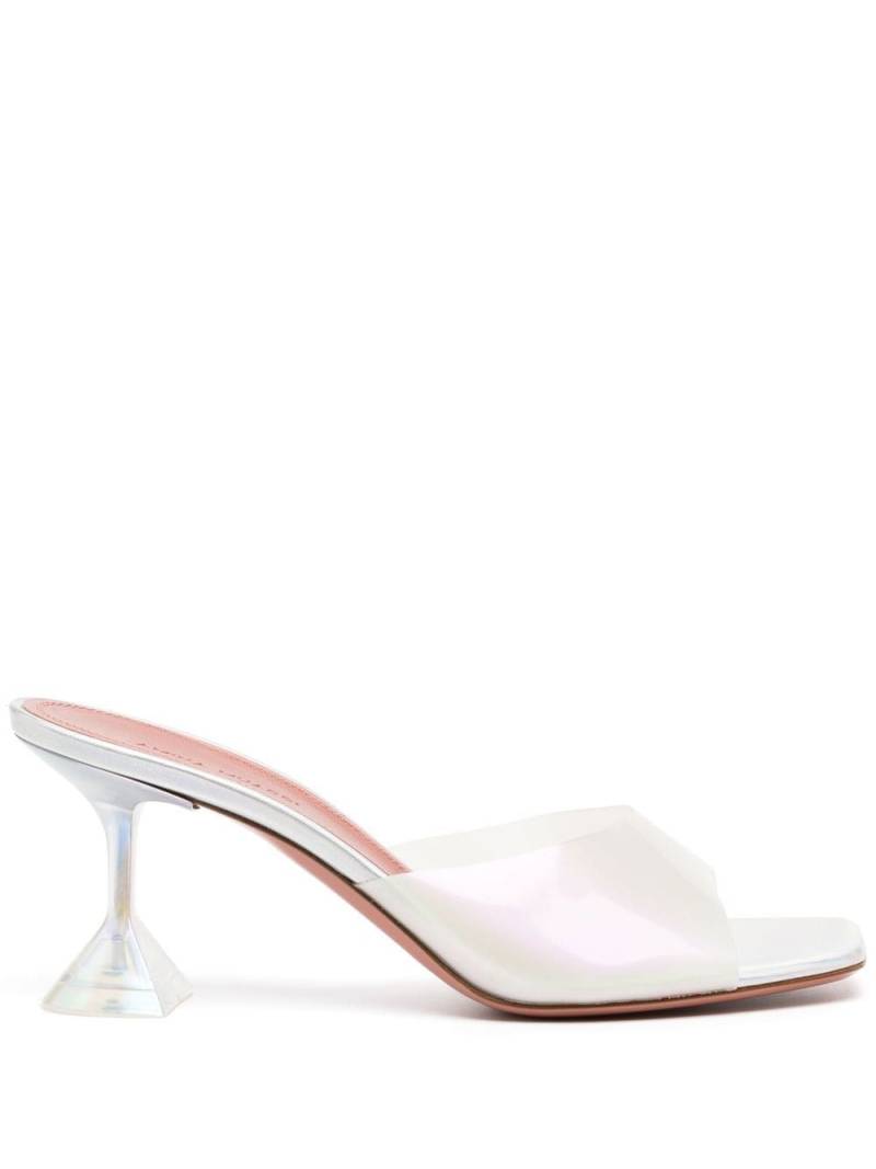 Amina Muaddi Lupita 75mm slip-on sandals - White von Amina Muaddi