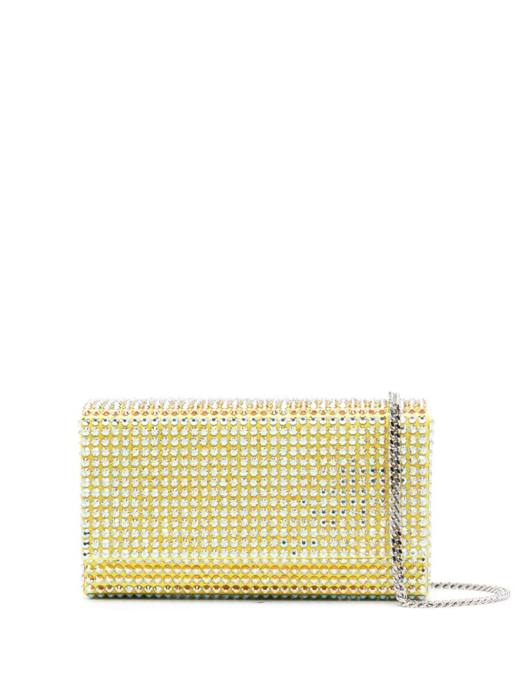 Amina Muaddi Super Amini Paloma clutch bag - Yellow von Amina Muaddi