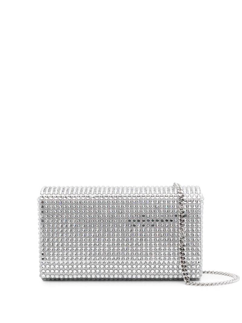 Amina Muaddi Superamini Paloma clutch bag - Grey von Amina Muaddi