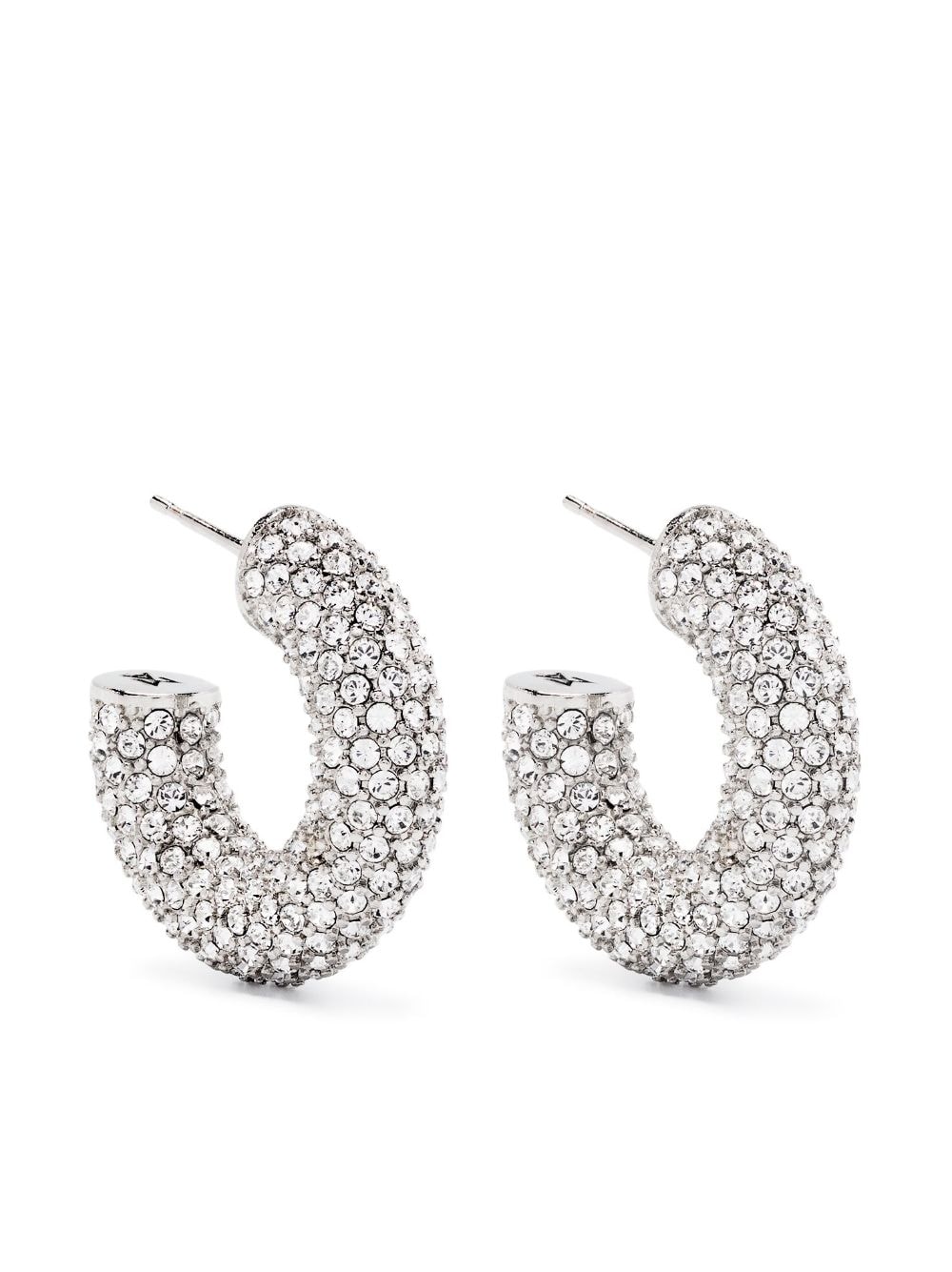 Amina Muaddi crystal-embellished earrings - Silver von Amina Muaddi