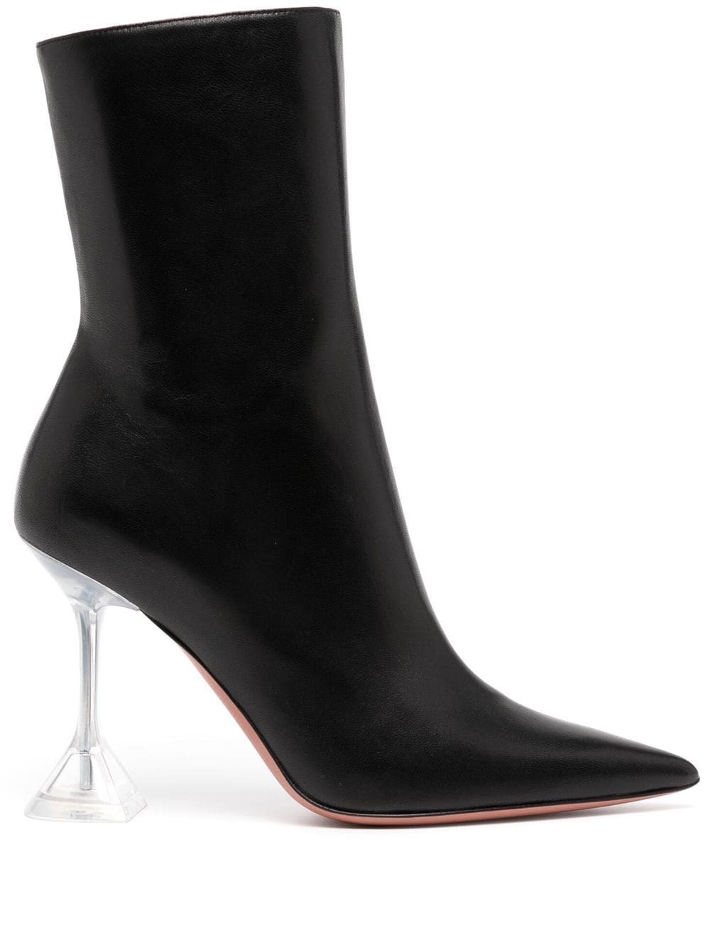 Amina Muaddi pointed-toe 90mm heeled boots - Black von Amina Muaddi