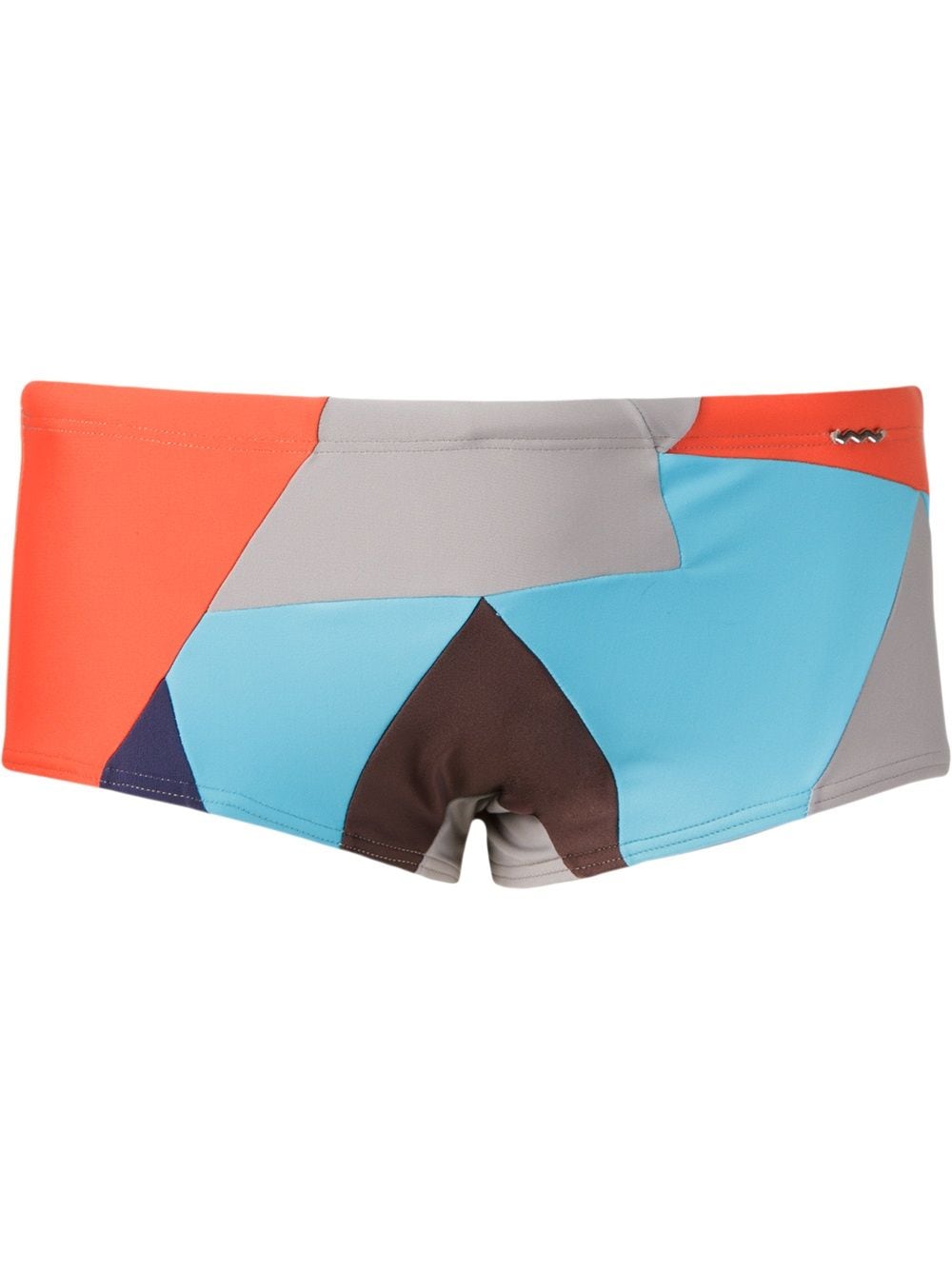 Amir Slama geometric-print swim shorts - Blue von Amir Slama