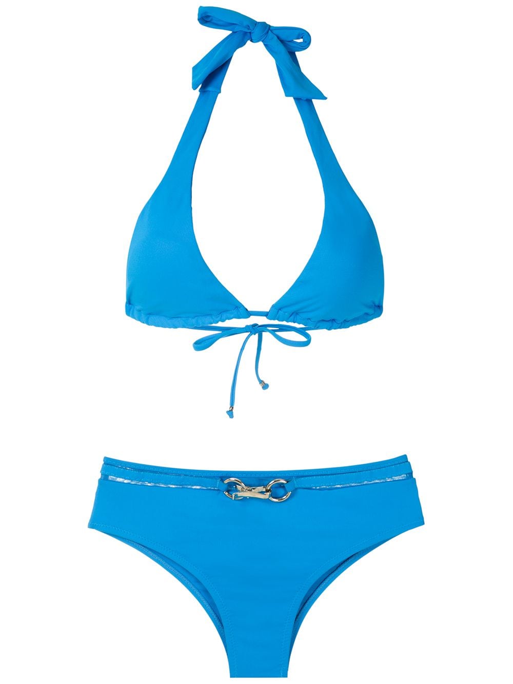 Amir Slama metallic embellishment bikini set - Blue von Amir Slama
