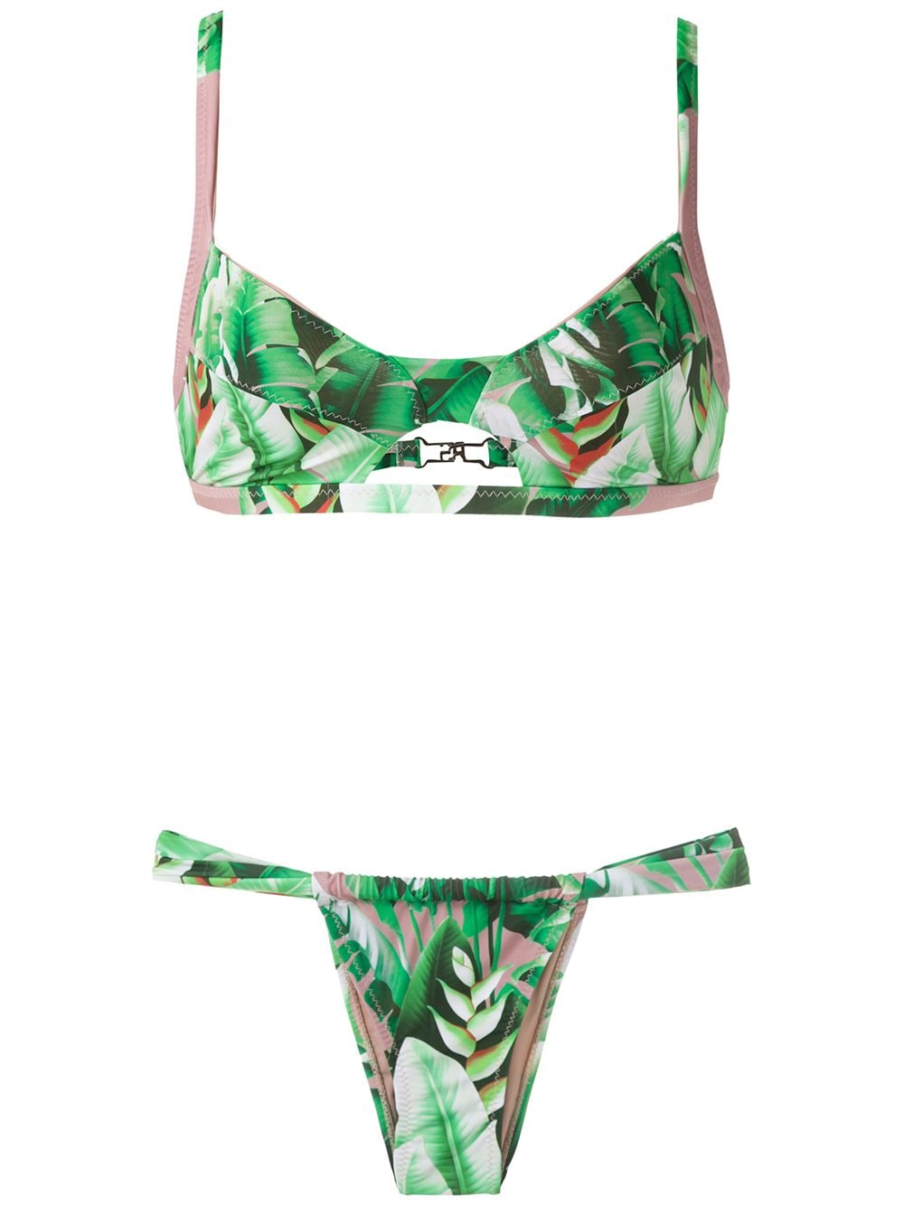 Amir Slama printed bikini set - Green von Amir Slama