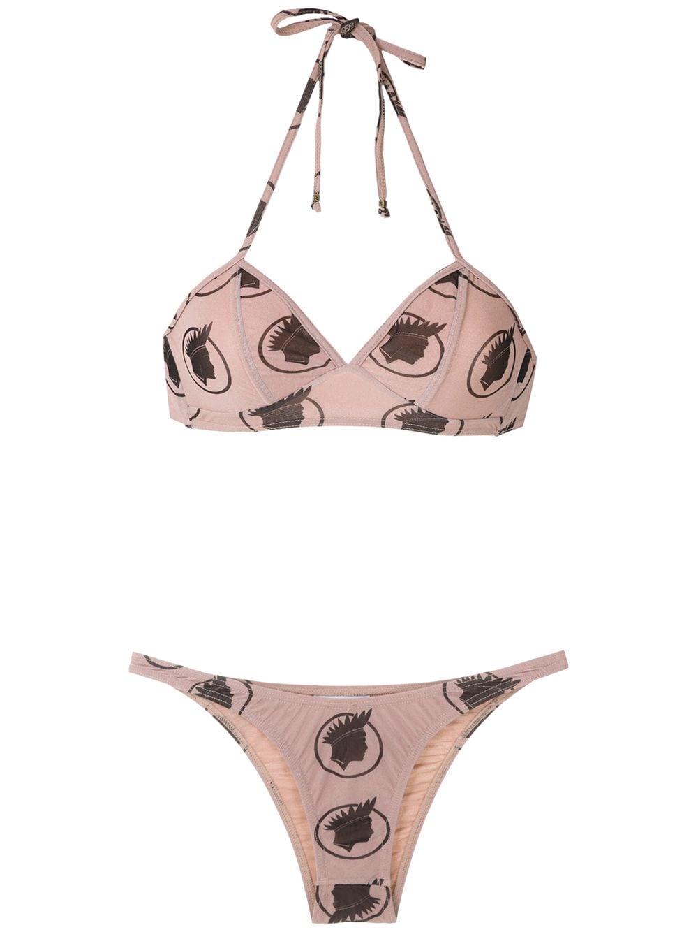 Amir Slama printed bikini set - Neutrals von Amir Slama