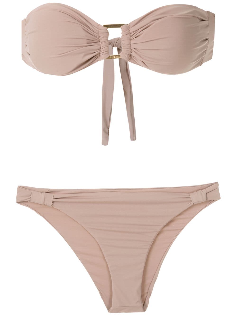 Amir Slama bandeau bikini set - Neutrals von Amir Slama