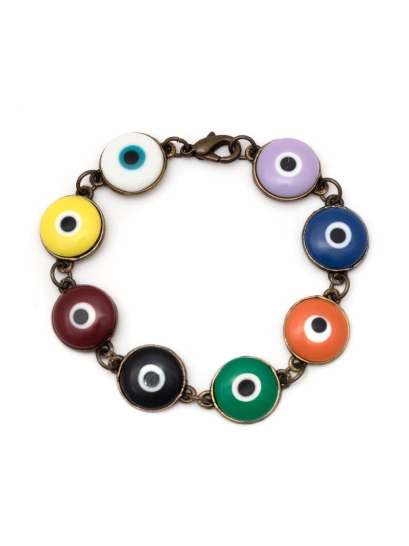 Amir Slama Evil Eye colour-block bracelet - Multicolour von Amir Slama