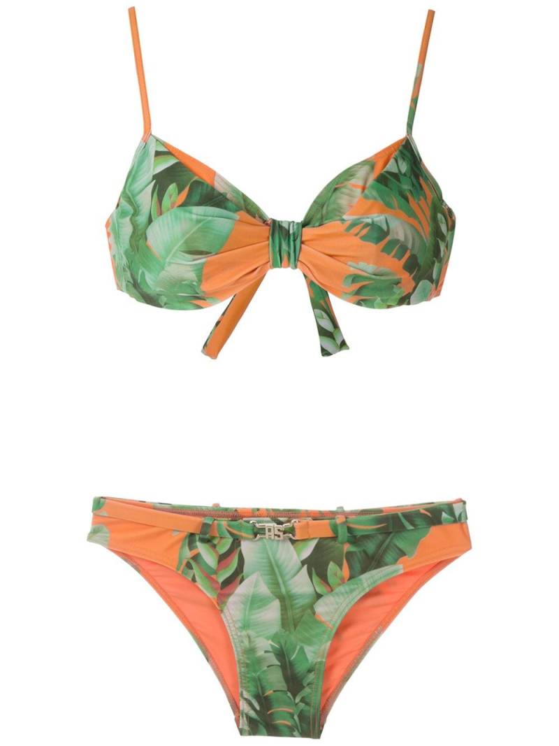 Amir Slama Mata Atlântica print bikini set - Orange von Amir Slama