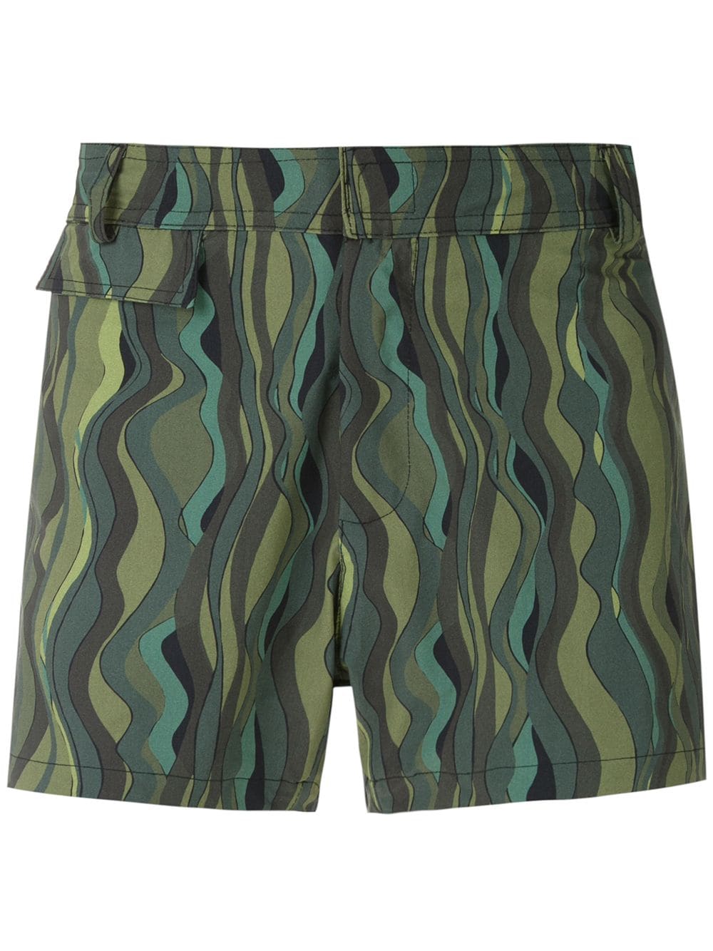 Amir Slama Ondas tactel swim shorts - Green von Amir Slama