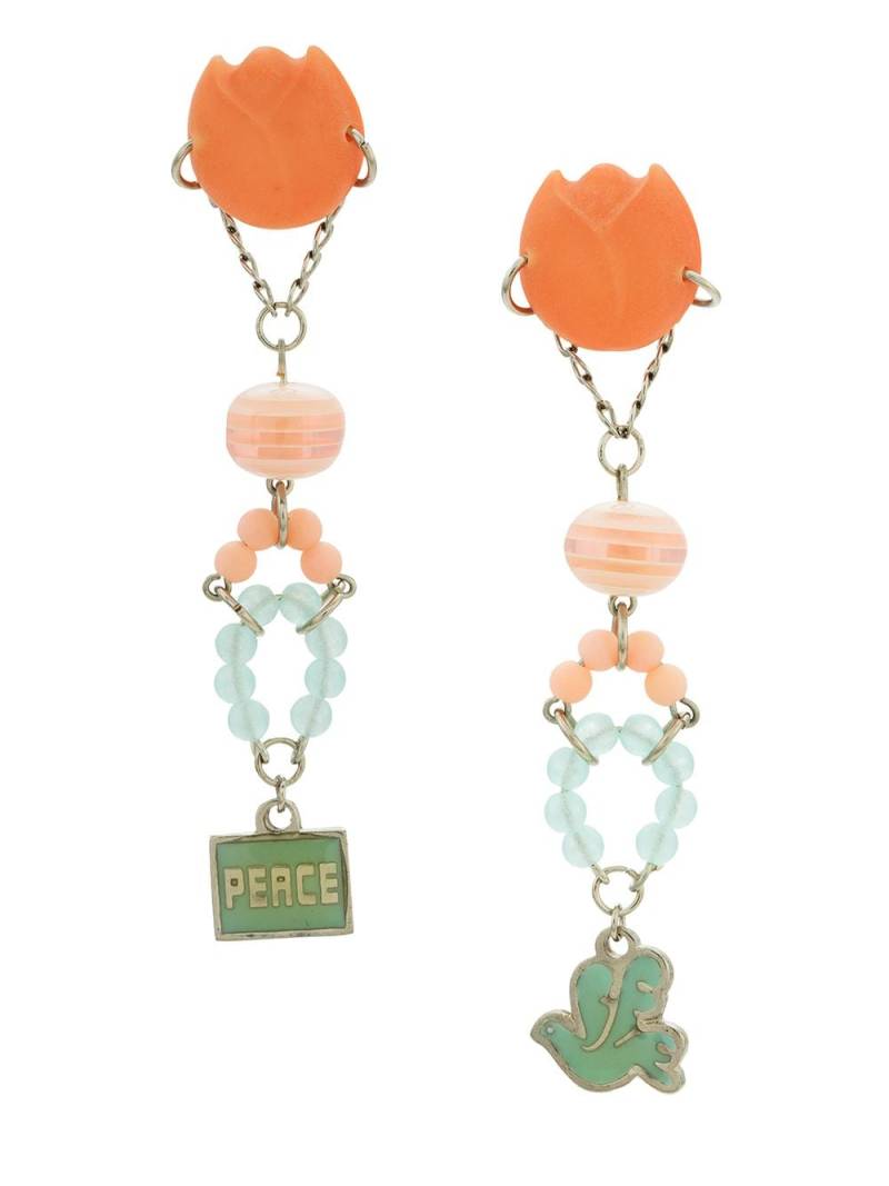 Amir Slama Peace earrings - Orange von Amir Slama