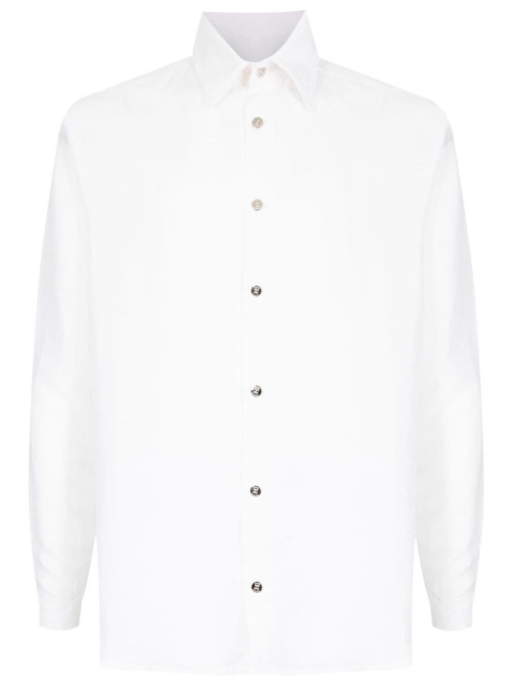 Amir Slama Poseidon-print buttoned shirt - White von Amir Slama