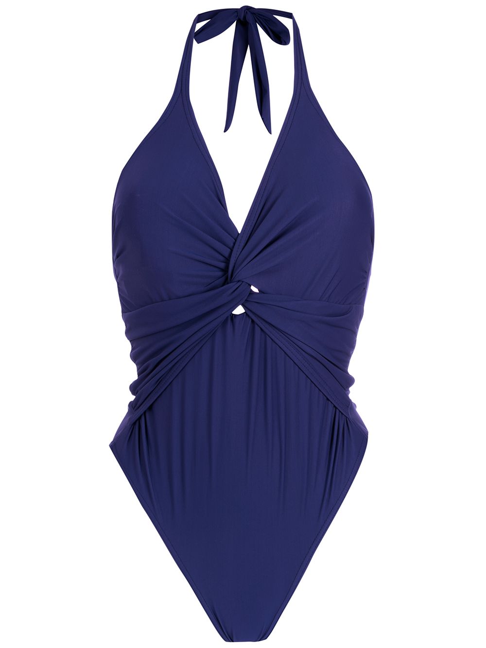 Amir Slama V-neck swimsuit - Blue von Amir Slama