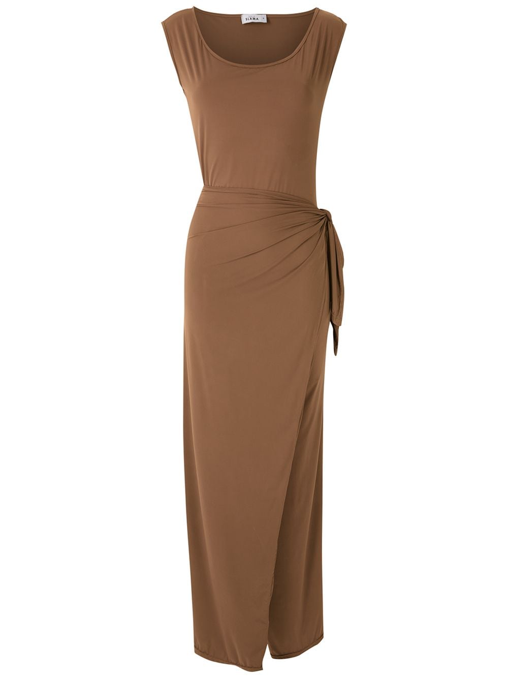 Amir Slama tied maxi dress - Brown von Amir Slama