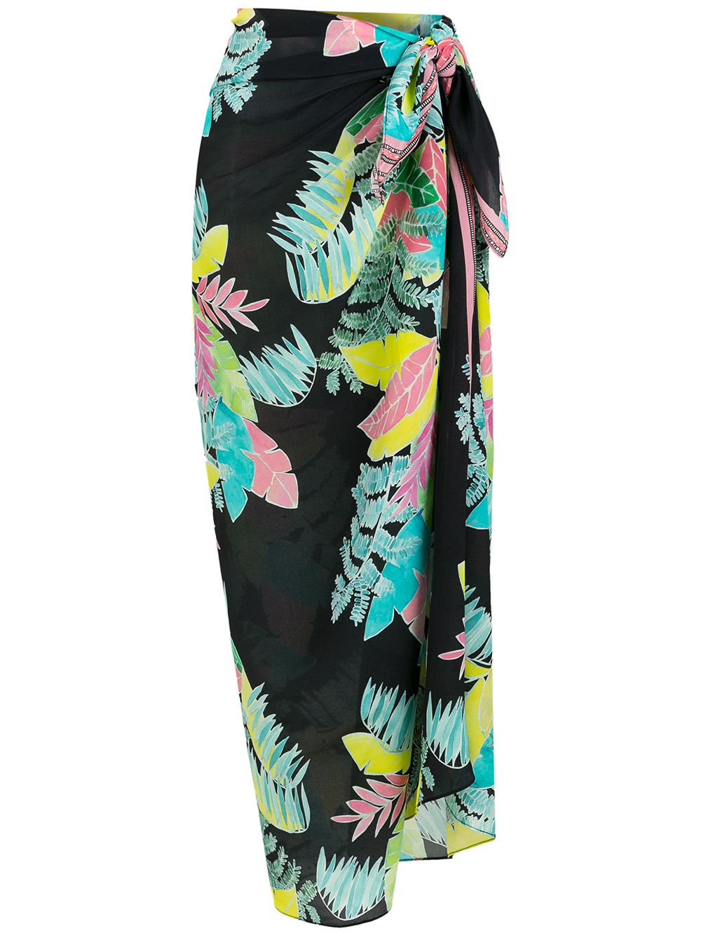 Amir Slama all-over print sarong - Black von Amir Slama