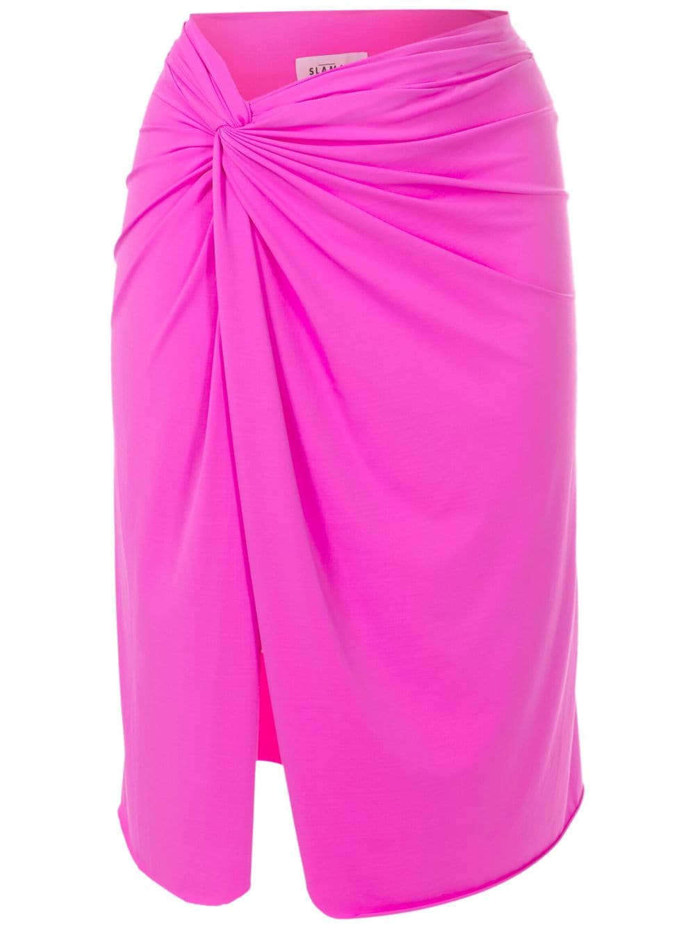 Amir Slama asymmetric gathered-detail skirt - Pink von Amir Slama