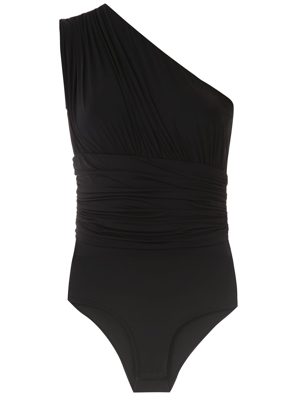 Amir Slama ruched panelled body top - Black von Amir Slama