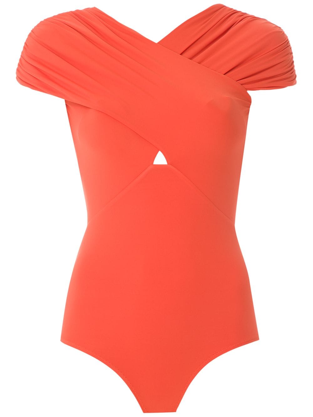 Amir Slama ruched panelled body - Orange von Amir Slama