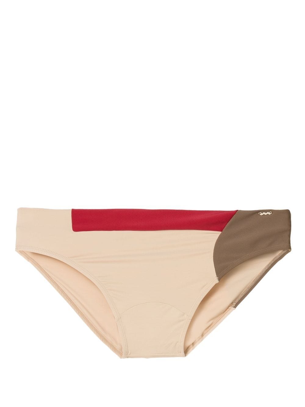 Amir Slama colour-block swim briefs - Brown von Amir Slama